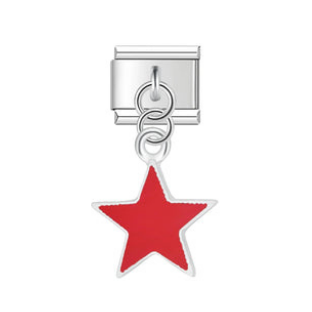 Charm Colgante Star Rojo