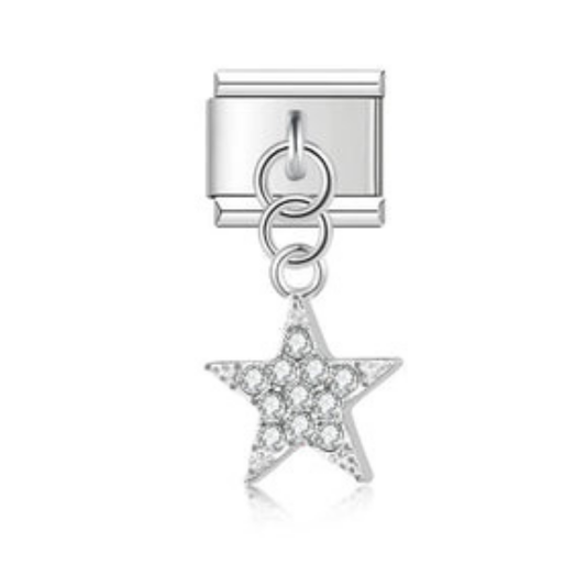 Charm Colgante Star Plateado