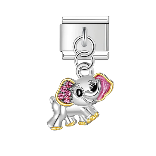 Charm Colgante Dumbo Rosa